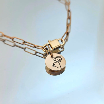 Engravable Circle Charm - Customizable